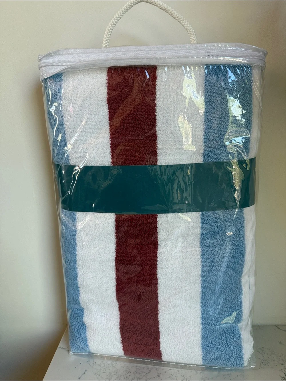 Onward Reserve Beach Towel - Marina Red White and Blue NWT